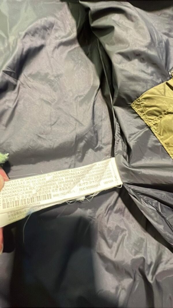 ORIGINAL ZARA LINING PUFFER LIGHTWEIGHT BRANDED FEATHER JACKET (RARE PIECE)