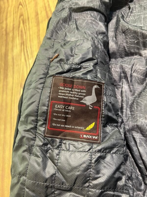 Original Black Yak Branded Feather Goose Down Jacket