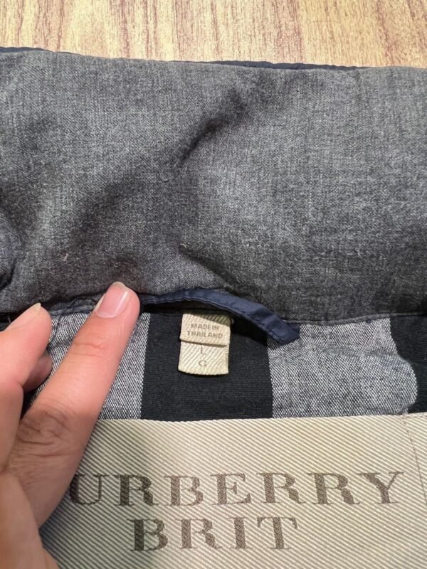 Original Burberry Sleeveless Branded Feather Lightweight Jacket