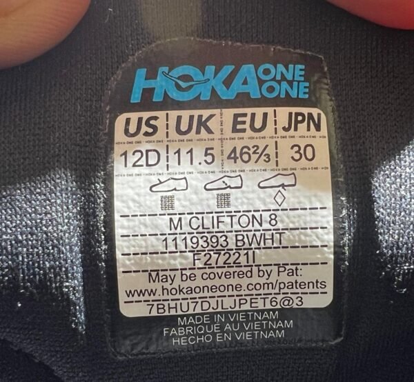 Original Hoka One One Clifton 9 Branded Runners Shoes