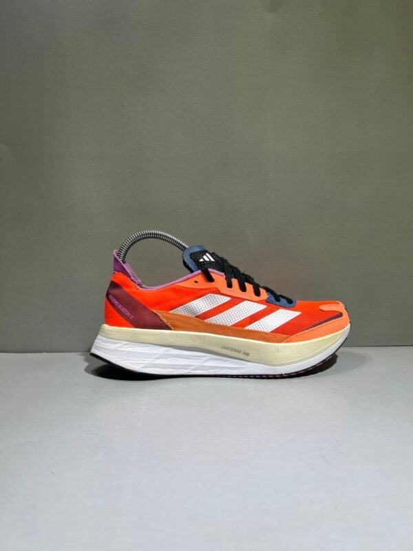 Original Adidas Adizero Boston 11 2022 Model Dark Gray Branded Runners Shoes