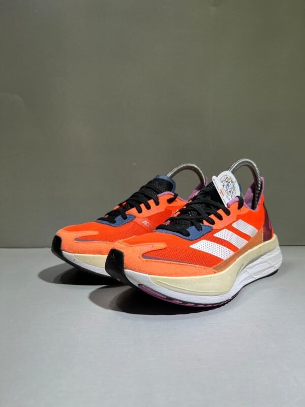 Original Adidas Adizero Boston 11 2022 Model Dark Gray Branded Runners Shoes