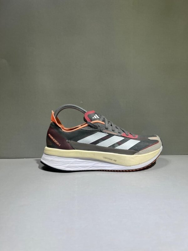 Original Adidas Adizero Boston 11 2022 Model Dark Gray Branded Runners Shoes