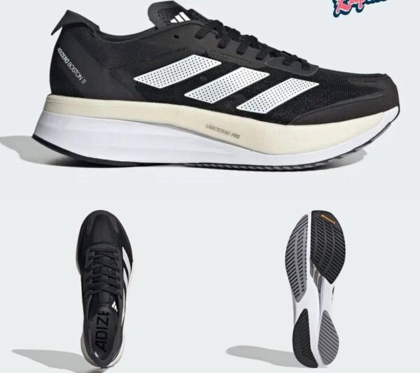 Original Adidas Adizero Boston 11 2022 Model Lightweight 300 Meter Running Shoes