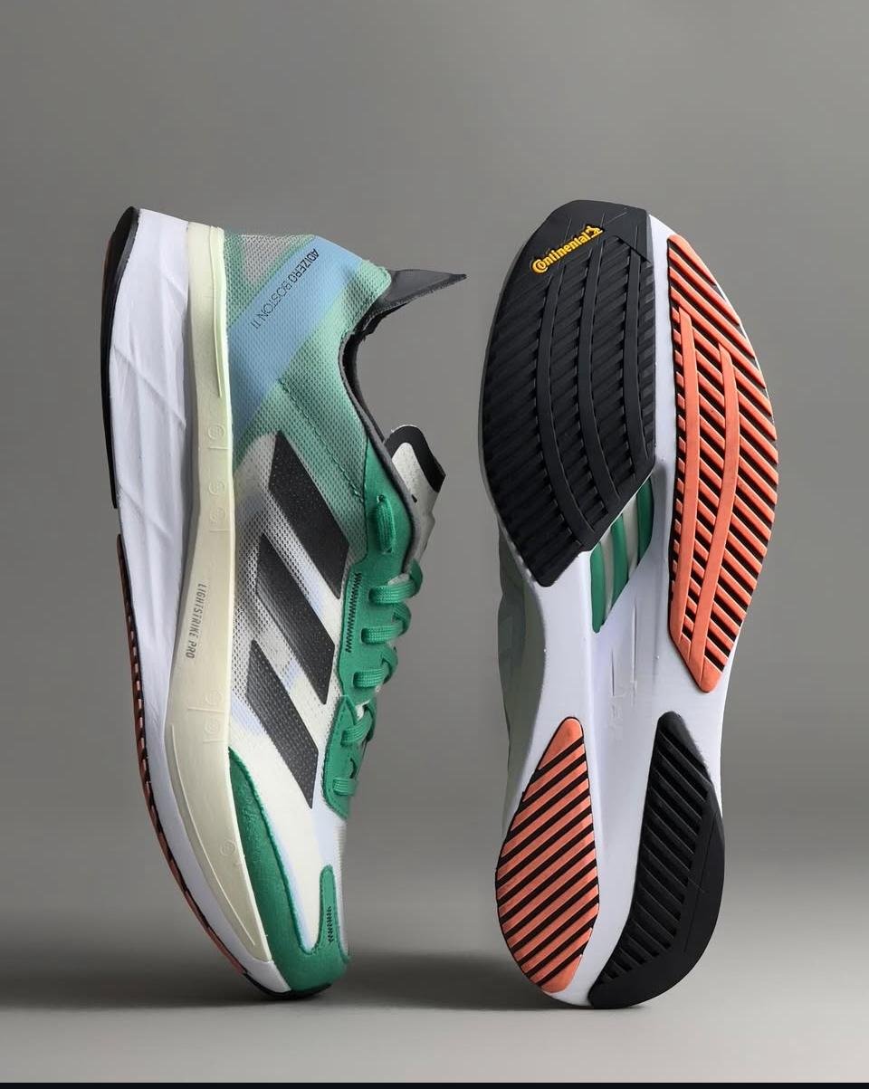 Original Adidas Adizero Boston 11 2022 Model Lightweight 300 Meter Running Shoes