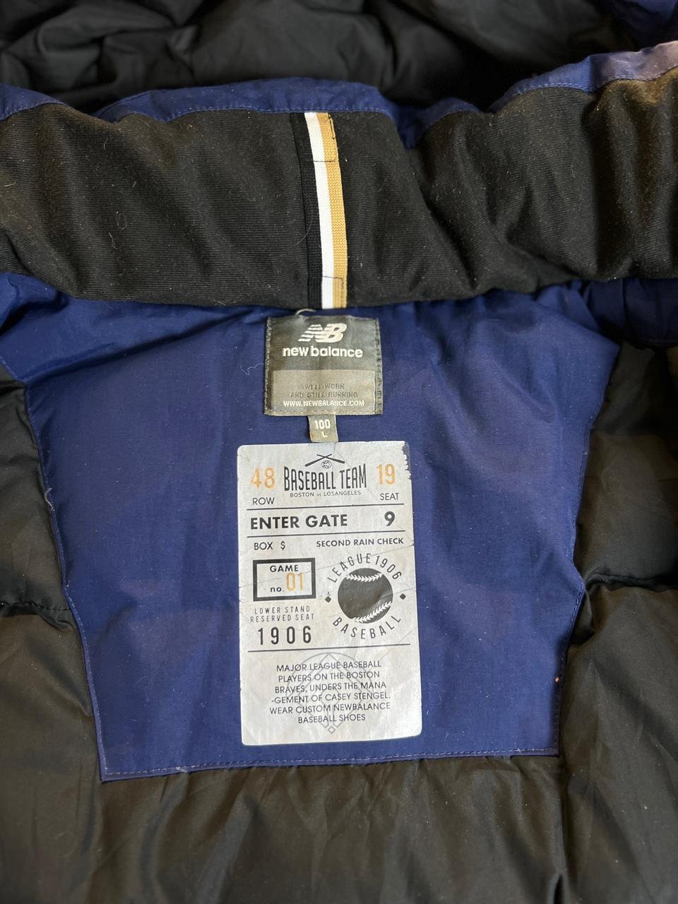 ORIGINAL NEW BALANCE PLAIN PUFFER JACKET