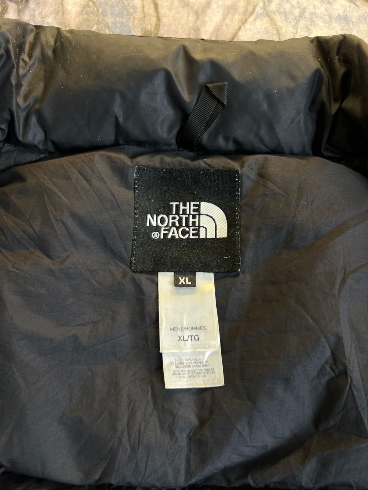 ORIGINAL THE NORTH FACE 700 FILL POWER BRANDED FEATHER SLEEVELESS JACKET