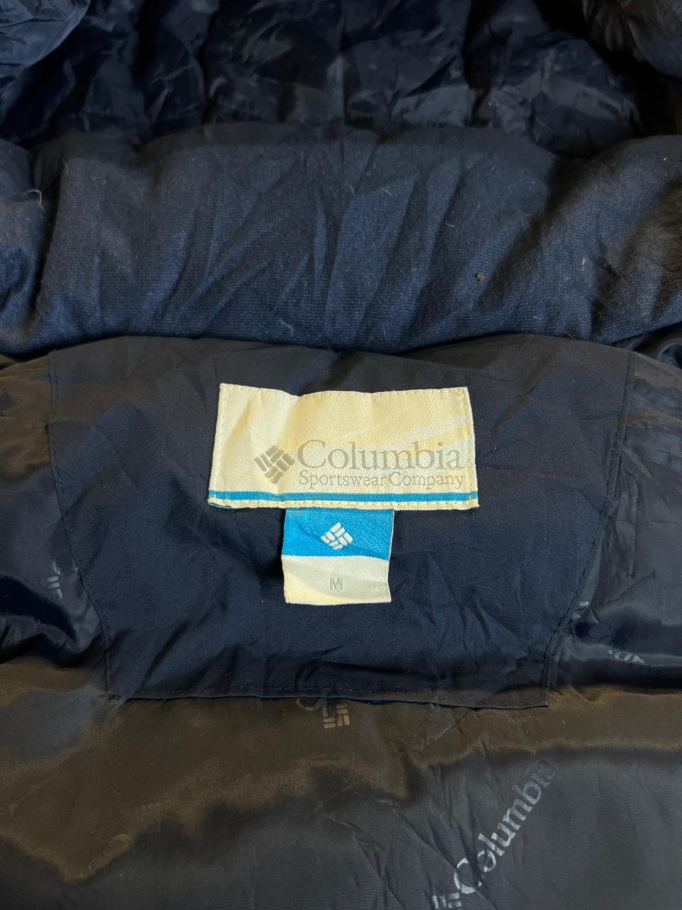 ORIGINAL COLUMBIA COTTON UPPER PARACHUTE MIX LIGHTWEIGHT BRANDED PUFFER JACKET