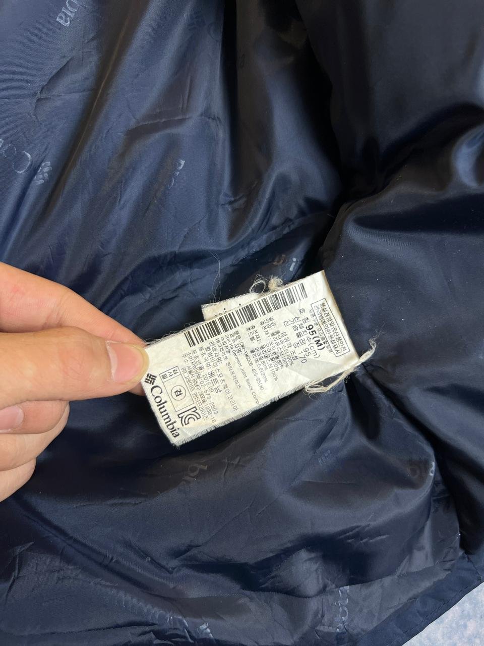 ORIGINAL COLUMBIA COTTON UPPER PARACHUTE MIX LIGHTWEIGHT BRANDED PUFFER JACKET