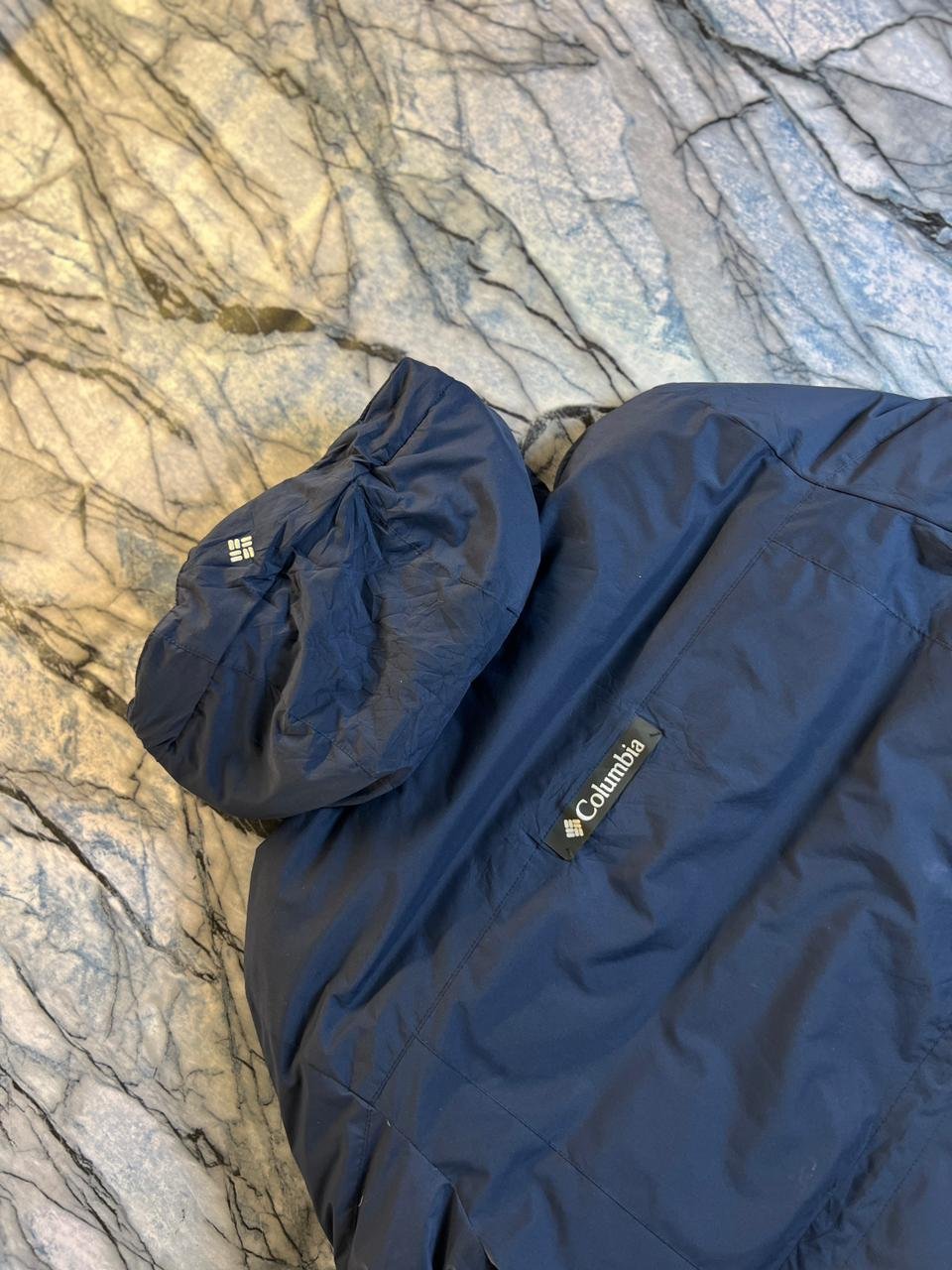 ORIGINAL COLUMBIA COTTON UPPER PARACHUTE MIX LIGHTWEIGHT BRANDED PUFFER JACKET