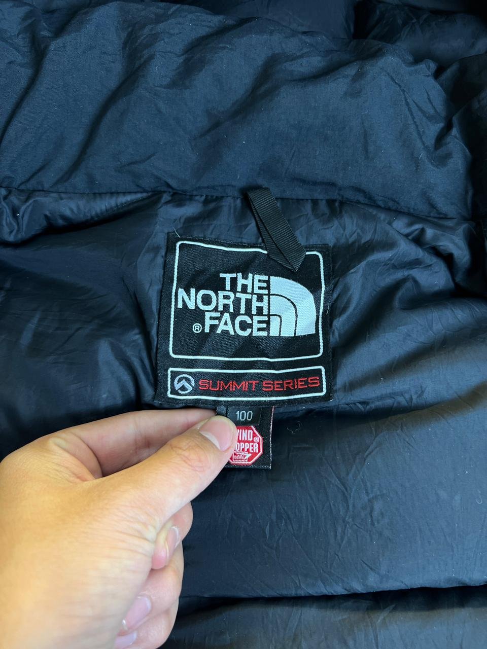 Original THE NORTH FACE SUMMIT SERIES WINDSTOPPER LIGHTWEIGHT BRANDED FEATHER JACKET