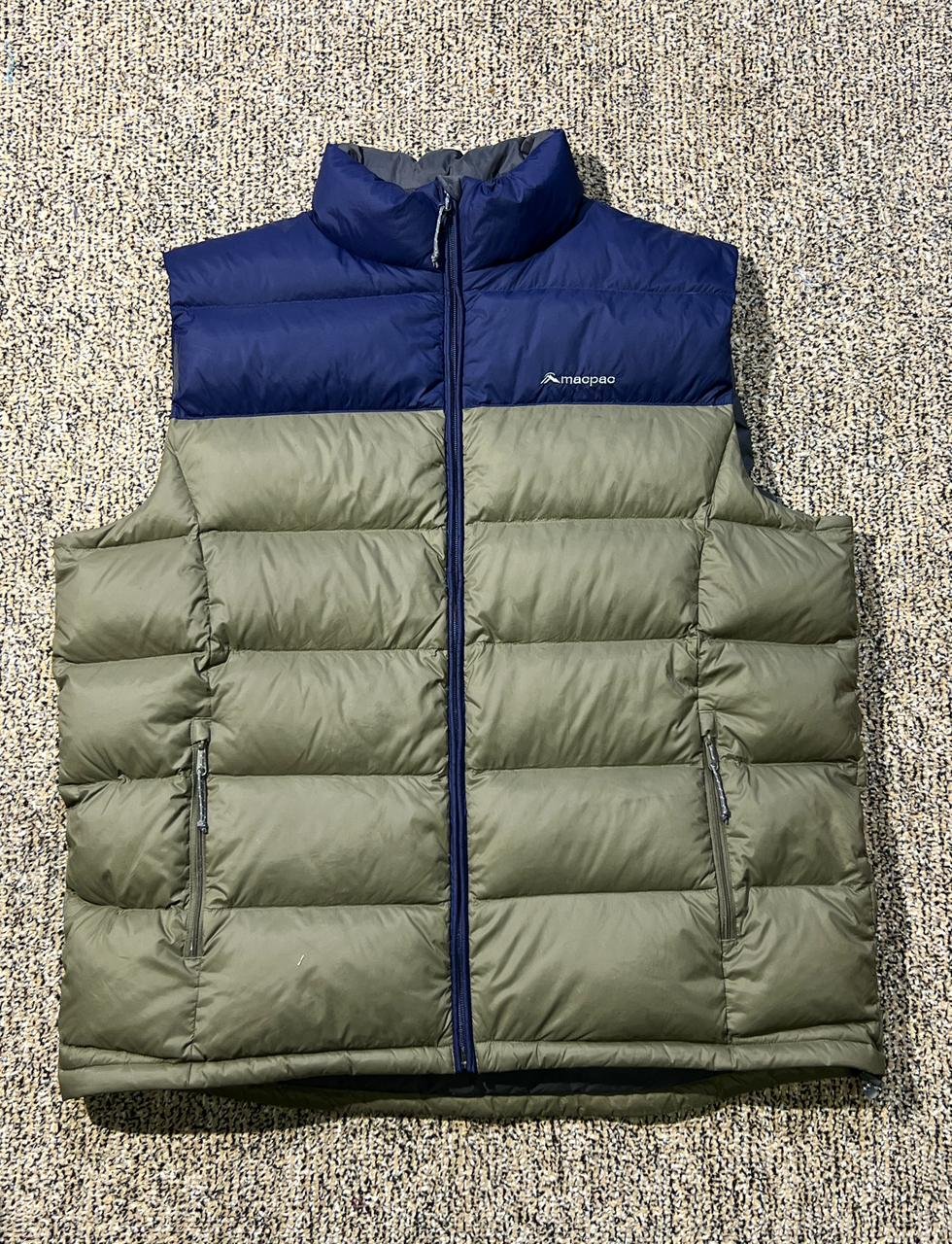 ORIGINAL MACPAC PUFFER LIGHTWEIGHT BRANDED FEATHER SLEEVLESS JACKET