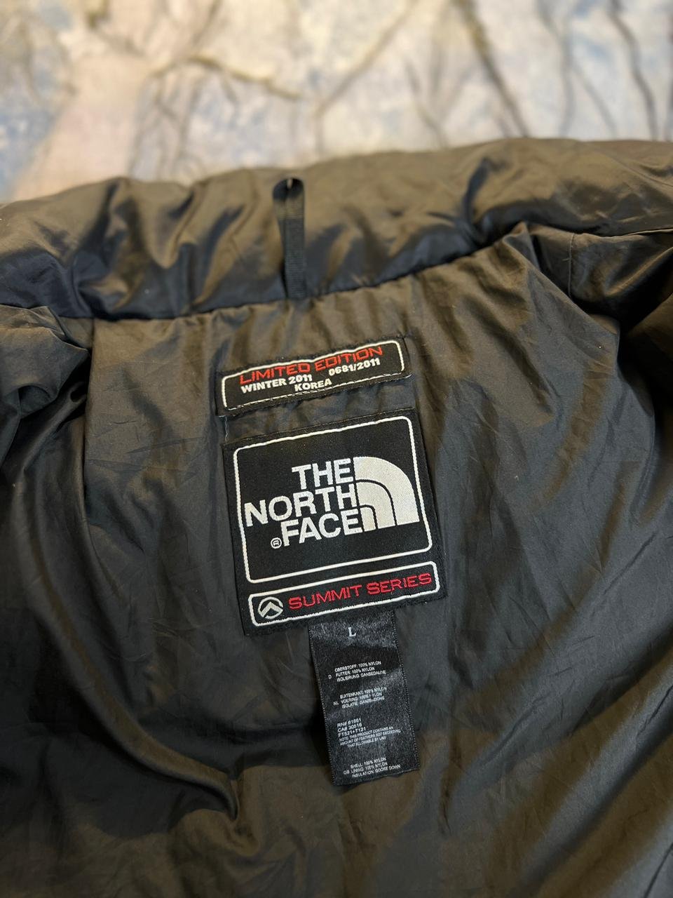 ORIGINAL THE NORTHFACE 800 - DEGREE TEMPERATURE LIGHWEIGHT BRANDED PUFFER JACKET